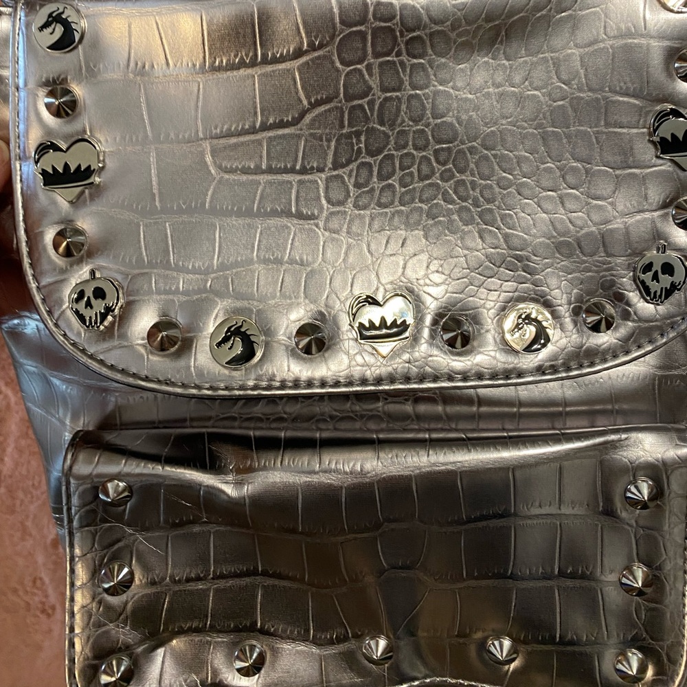 Disney Malificent  Silver Backpack Purse